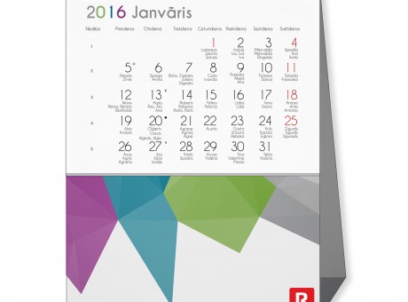 Table calendar print ''Funky''