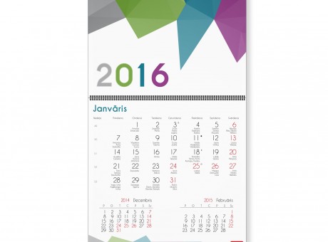 Wall calendar print