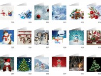 100x100mm Christmas card printing