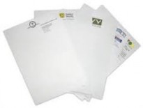 A5 Letterheads with screen print