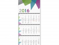 Wall calendar print 3 blocks