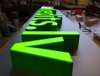 3D illuminated letters