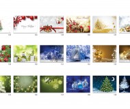 100x100mm Christmas card printing