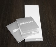 Sticky notes with print and cover