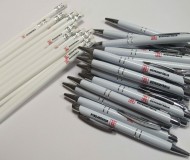 Pencils with print