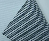 Perforated adhesive film printing