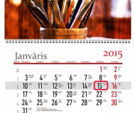 Wall calendar print