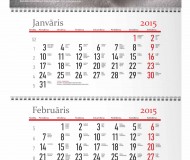 Wall calendar print 3 blocks